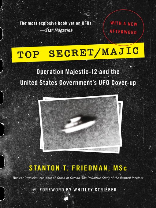 Title details for Top Secret/Majic by Stanton T. Friedman - Available